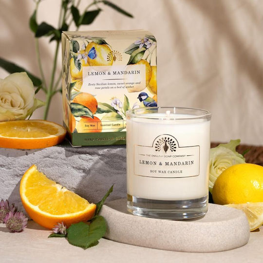 The English Soap Company Ароматична Свещ от Соя в Буркан Лимон