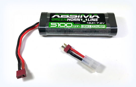 Nimh Battery 7.2v 5100mah Greenhorn Tamiya Adapter