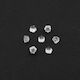 Earring Clasp Silicone Pearl 3.5x5mm Transparent Packaging 1000 Pieces