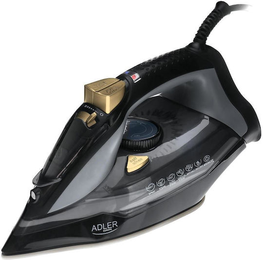 Adler Σίδερο Ατμού 3000W με Κεραμική Πλάκα και Συνεχόμενη Παροχή Ατμού 45gr/min