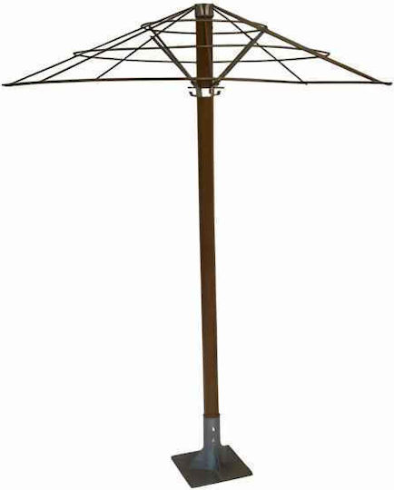 Ecoshadow Metallischer Rundschreiben Rahmen Garten- und Terrassen-Sonnenschirm D200cm Schwerer Typ Verzinkt Ecoshadow Metallischer Rundschreiben Rahmen Garten- und Terrassen-Sonnenschirm D200cm Schwerer Typ Verzinkt