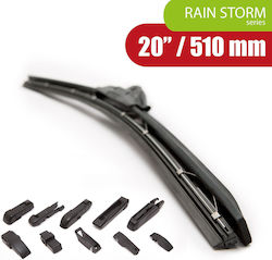 Professional 20 Inch 51 Cm Windshield Wiper Universal Rubber Blade 10 Adapters Rain Storm Professional 20 Inch 51 Cm Windshield Wiper Universal Rubber Blade 10 Adapters Rain Storm