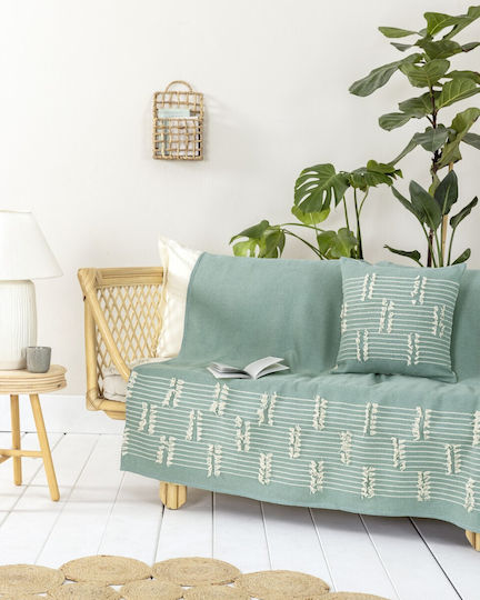 Nima Sofa Throw P180xM250cm Green Nima Sofa Throw P180xM250cm Green