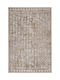 Wohnzimmer Teppiche Biokarpet Art 9318a Weiß-Gold 67x200