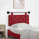 vidaXL Red Leather Bed Headboard Cushion 90x55cm