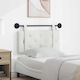 vidaXL Leather Bed Headboard Pillow White 90x55cm