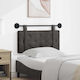 vidaXL Leather Bed Headboard Cushion Black 90x55cm