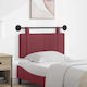 vidaXL Fabric Bed Headboard Cushion Red 100x55cm