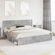 vidaXL Wooden Gray Bed Headboard 206.5x100cm