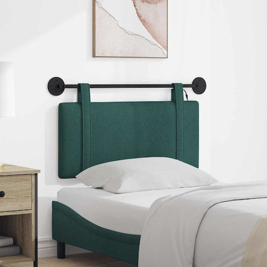 vidaXL Fabric Bed Headboard Pillow Green 100x55cm