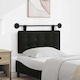 vidaXL Leather Bed Headboard Cushion Black 100x...
