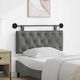 vidaXL Fabric Bed Headboard Pillow Gray 110x55cm