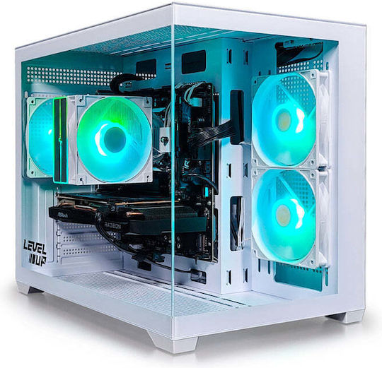 Deepcool Level Up Quartz Evo Гейминг Настолен Компютър (Ryzen 5-7500F/16GB DDR5/Radeon RX 7600/Без Операционна Система)