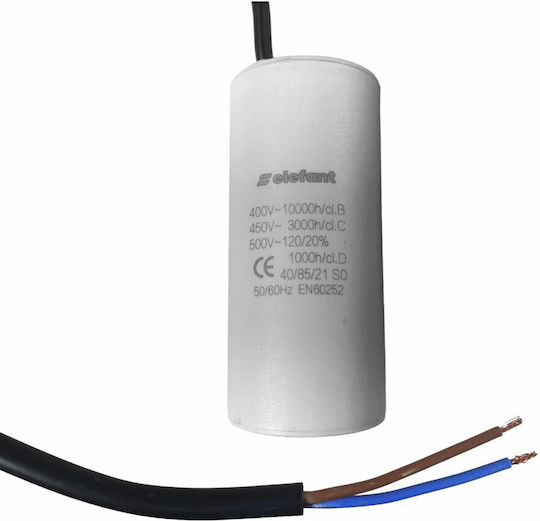 Cbb60 Capacitor Wires 14µf 35x62mm 450v Elefant