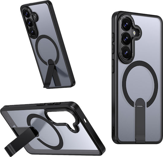 Hurtel Hybrid Rückseite Umschlag Silikon / Kunststoff Schwarz (Galaxy A36)