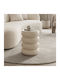 Round Side Table Venezia White W35xL35xH46cm