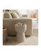 Round Side Table Efria Ecru W33xL33xH46cm