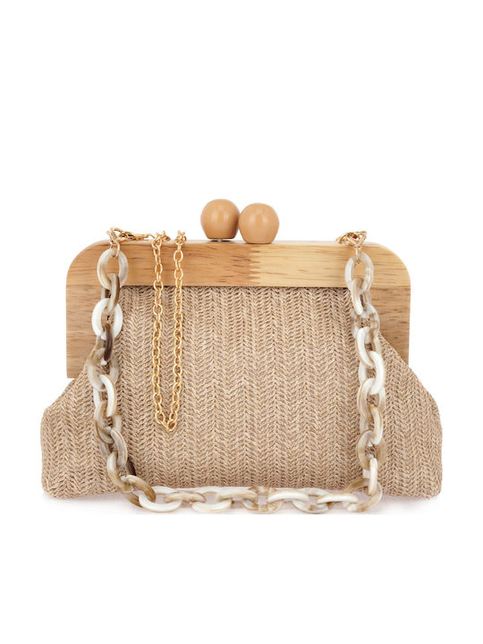 Exe Straw Women's Beige Handbag