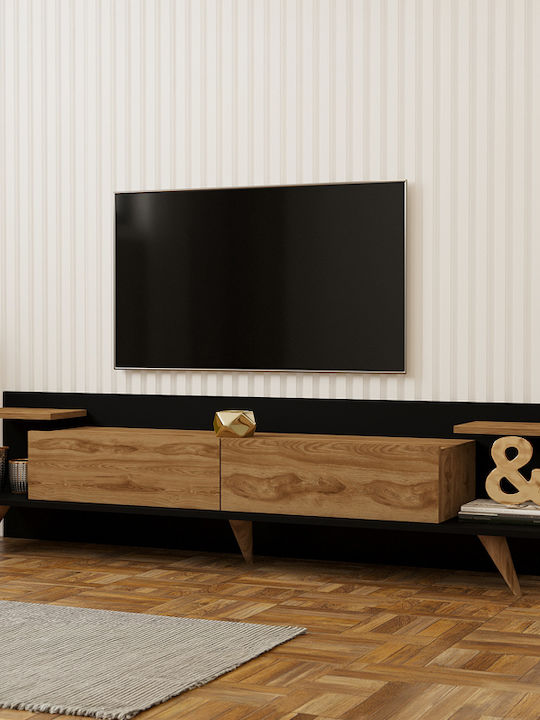 TV Stand Astry Anthracite L180xW36.8xH45cm