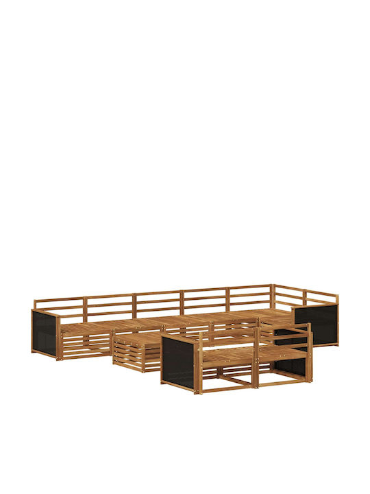 vidaXL Garden & Outdoor Furniture Set 9 Pieces ...