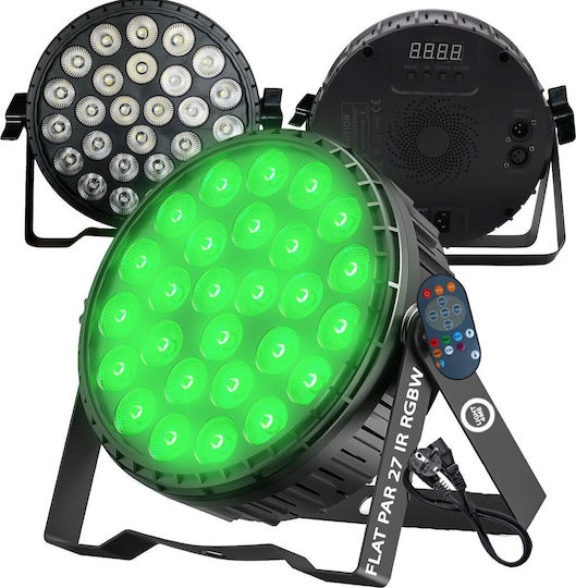 Light4me Προβολέας Spot LED PAR Flat Par 27 Ir RGBW
