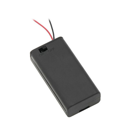 291579 Batteriehalter Lr6 Aax2 + Kiste + Schalter Set 5 Stück