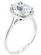 Xrisokosmima Single Stone Ring In 14K White Gold With Zircon