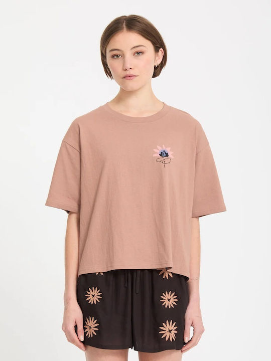 Volcom Γυναικείο T-shirt Μπεζ