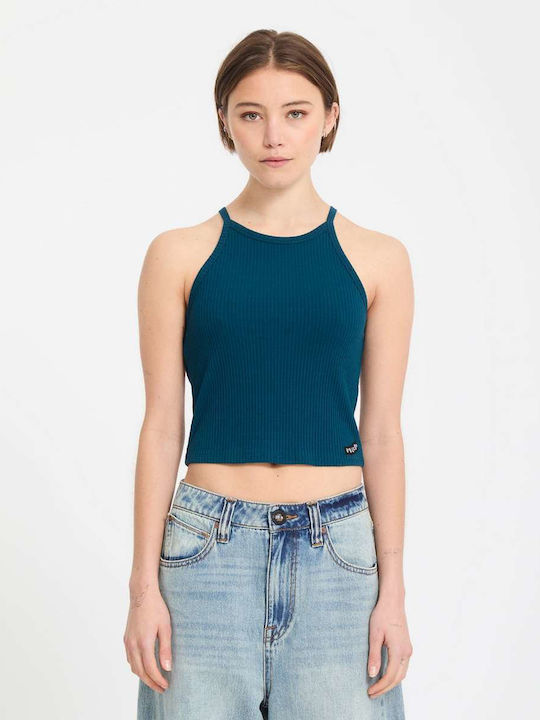 Γυναικείο Crop Top Αμάνικο Atlantic Deep Blue