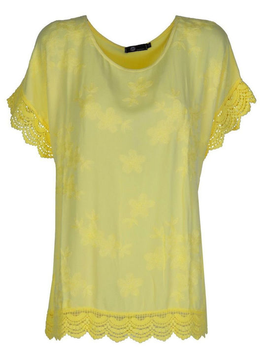M Made In Italy Blouse Gelbe