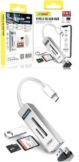 Andowl Hub 5 Ports with USB-A Connection