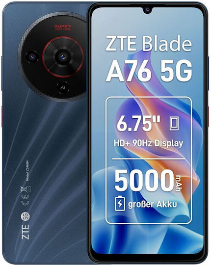 ZTE Blade A76 5G Dual SIM (4/128GB) Μαύρο
