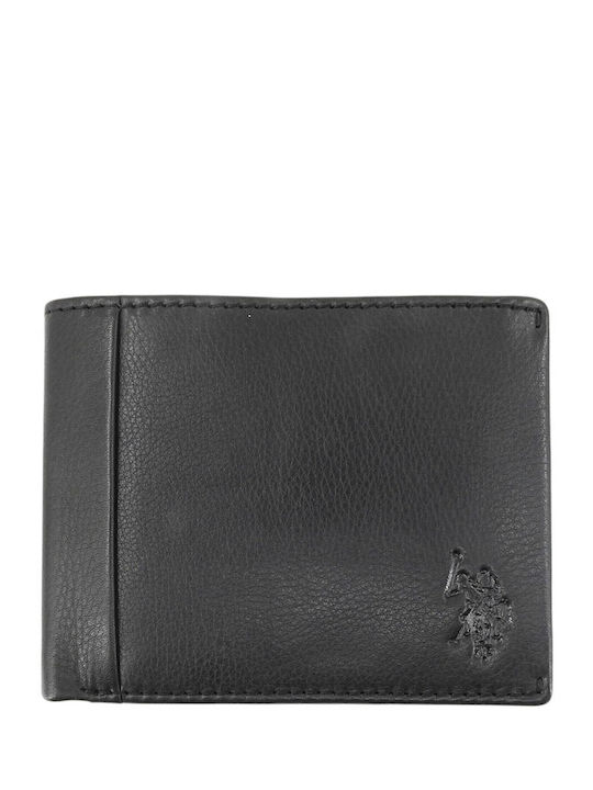Leather Men's Coin Wallet Black