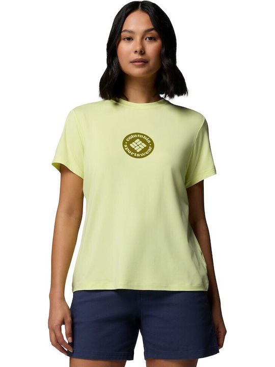 Columbia Women's T-shirt Lime