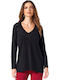 Women's Long Sleeve Sweater Black