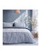 Beauty Home 12566 Double Bed Sheets Set 200x260cm Light Blue 4 Pieces 12566SEDI