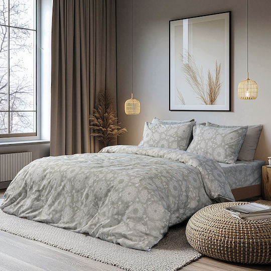 Beauty Home 12567 Подредба Чаршафи За Двойно Легло 230x260см Зелен Лист (4 Бройки) 12567СЕУД
