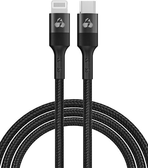 Powertech USB-C to Lightning Cable 27W Μαύρο 1m PTR-0203