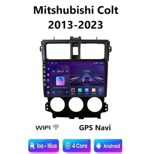 Ηχοσύστημα Αυτοκινήτου για Mitsubishi Colt 2013-2023 (Bluetooth/USB/WiFi/GPS/Apple-Carplay/Android-Auto) με Οθόνη Αφής 9"