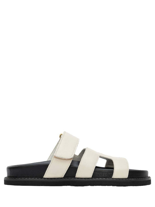 Komis & Komis Sandale Casual Damă Din Piele Ecru
