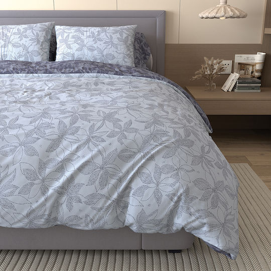 Charalambidis Textiles Salonica Pillowcase Set Blue 52x72cm