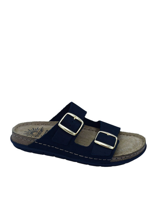 Leather Women's Anatomic Black Sandals