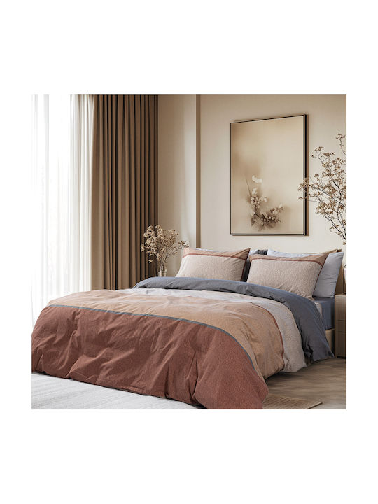 Beauty Home 12565 Σετ Μαξιλαροθήκες με Φάσα Καφέ 51x73εκ.