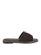 Damen Flache Sandalen Braun