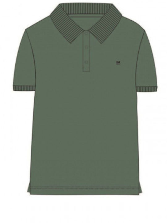 Funky Polo Pentru Copii Cu Mâneci Scurte Kaki Deschis Funky Polo Pentru Copii Cu Mâneci Scurte Kaki Deschis