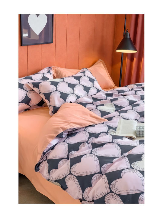 SteweHome Single Quilt Set 160x220cm Dark Blue