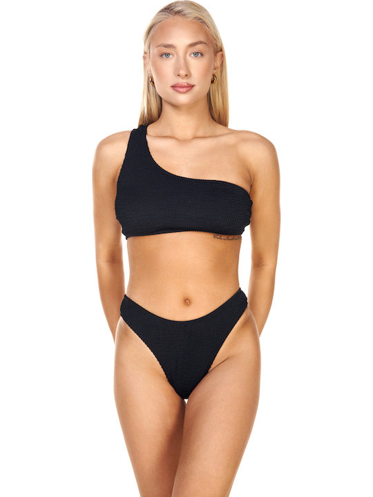 Comfort Set Bikini Cu Un Umăr Negru