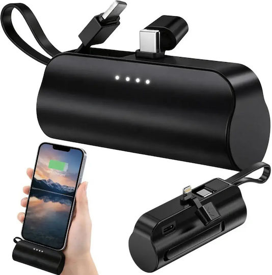 Verk Group 06397 Power Bank 5000mAh Μαύρο