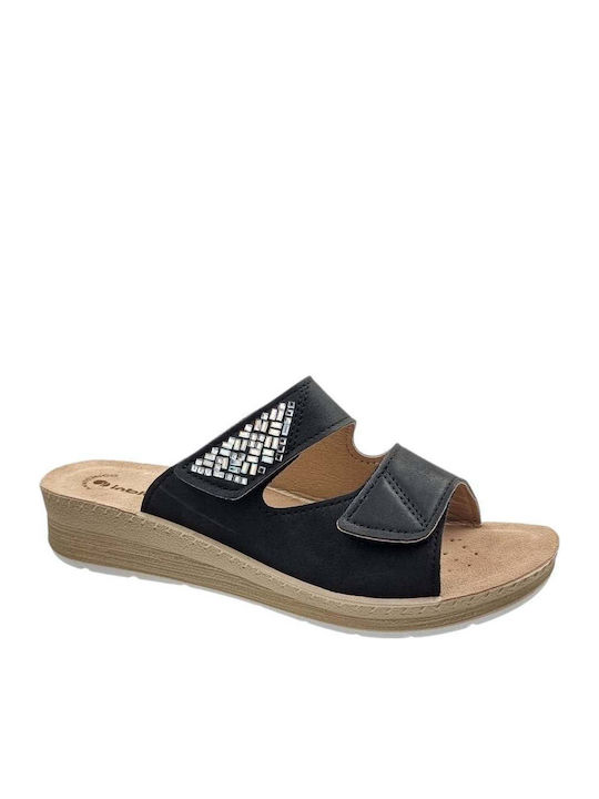 Anatomic Women's Summer Platforms In Slipper Style Black