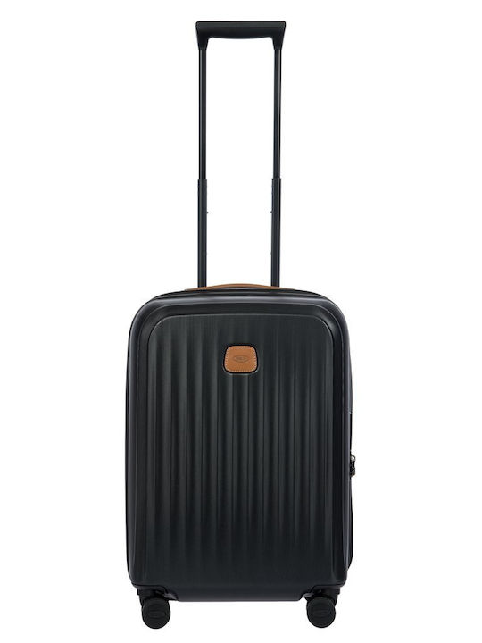 Bric's Milano Cabin Travel Suitcase Black with 4 Wheels Height 55cm